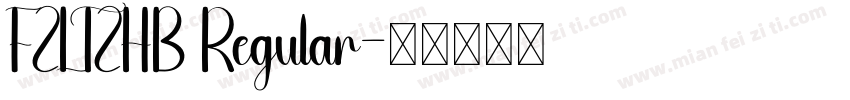 FZLTZHB Regular字体转换